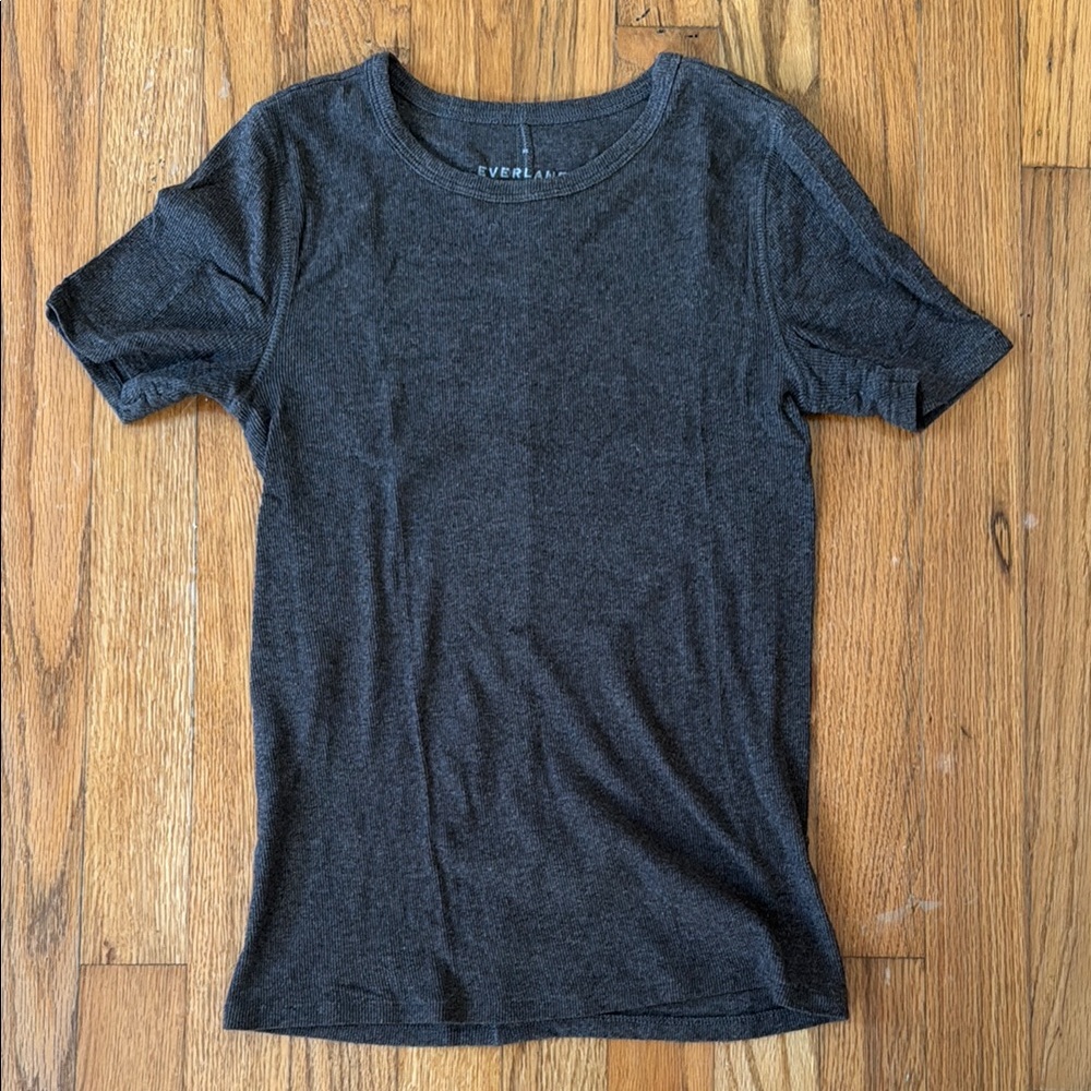 Everlane Dark Brown Short Sleeve Tee